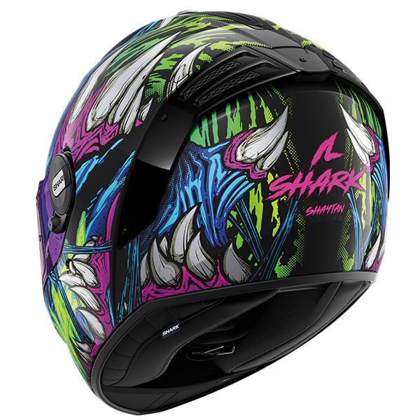 Shark Spartan RS Shaytan Helmet (KGV) - Black Green Purple