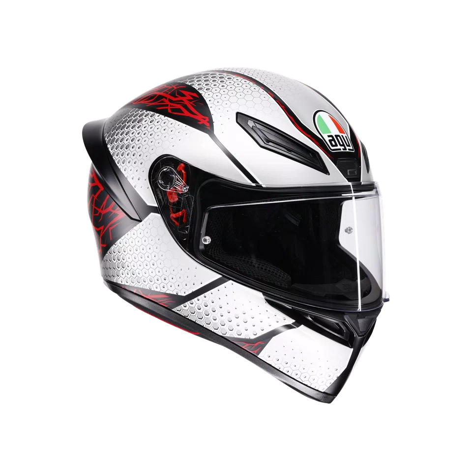 AGV Helmet - K1-S - SPEEDARMOR MATT - BLACK GREY RED