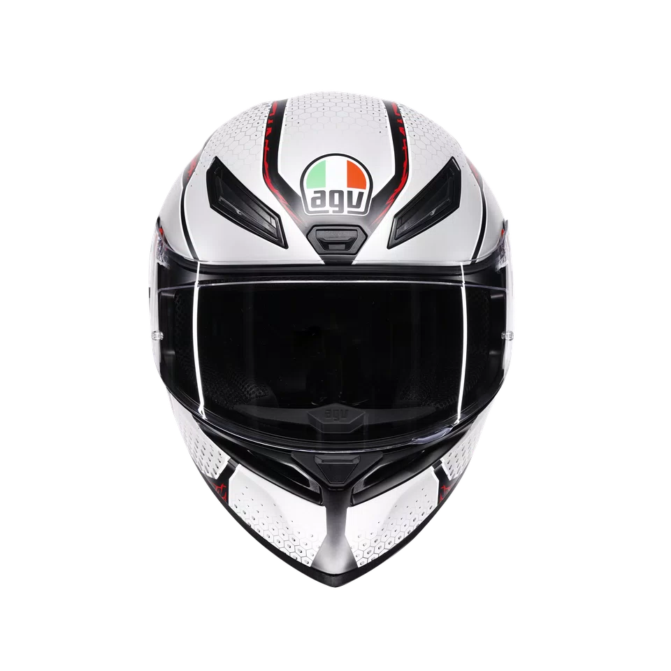 AGV Helmet - K1-S - SPEEDARMOR MATT - BLACK GREY RED