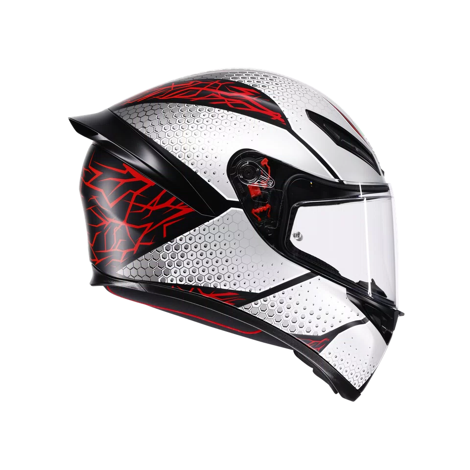 AGV Helmet - K1-S - SPEEDARMOR MATT - BLACK GREY RED