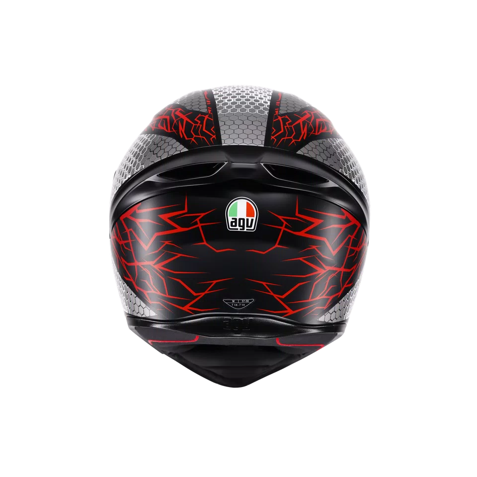 AGV Helmet - K1-S - SPEEDARMOR MATT - BLACK GREY RED