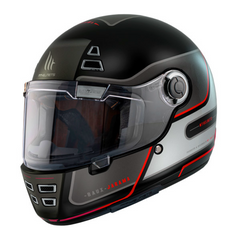 MT Jarama  BAUX E15 Matt Helmet - Fluo Red