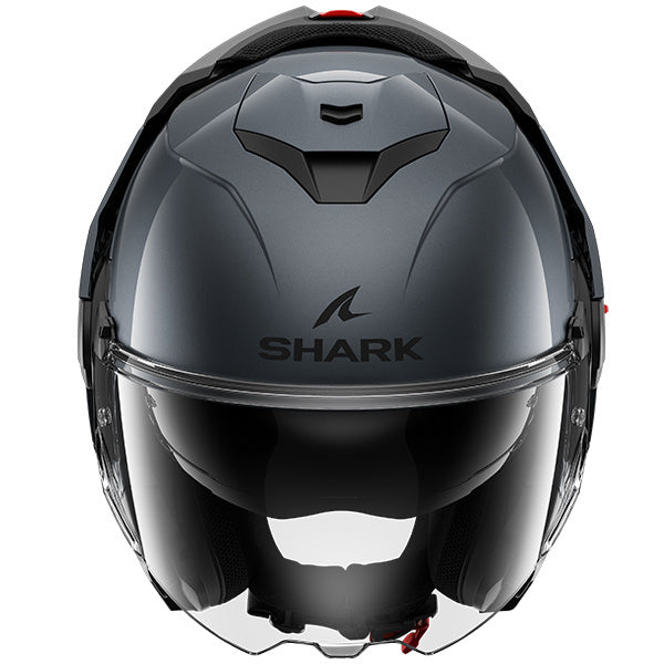 Shark OXO Blank Modular Gloss Helmet (A05) - Gun Metal