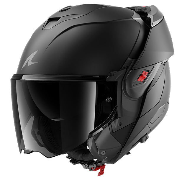 Shark OXO DARK SHADOW Modular Matt Helmet (KMA) - Black