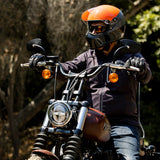 Biltwell Lane Splitter Helmet - Podium Orange/Grey/Black