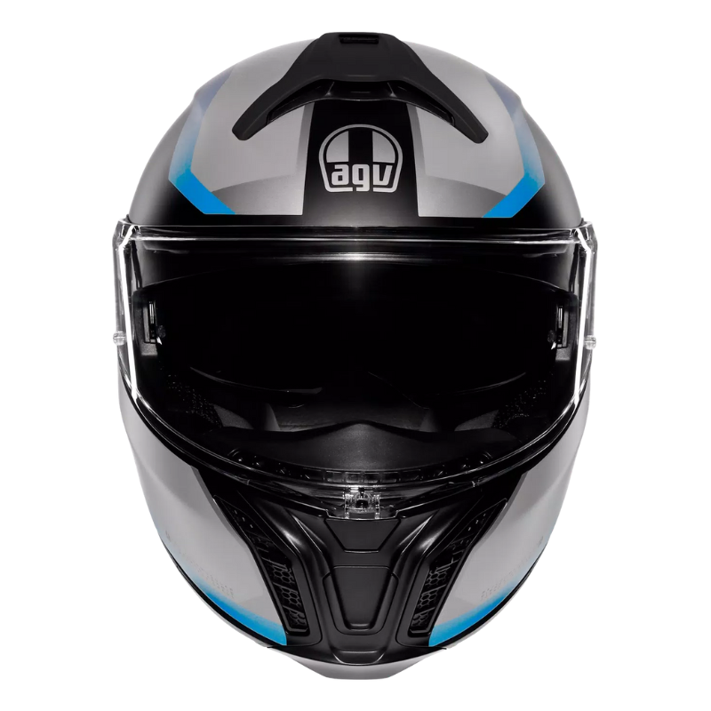 AGV Helmet - Tour Modular - Stray Matt - Black Gray Blue