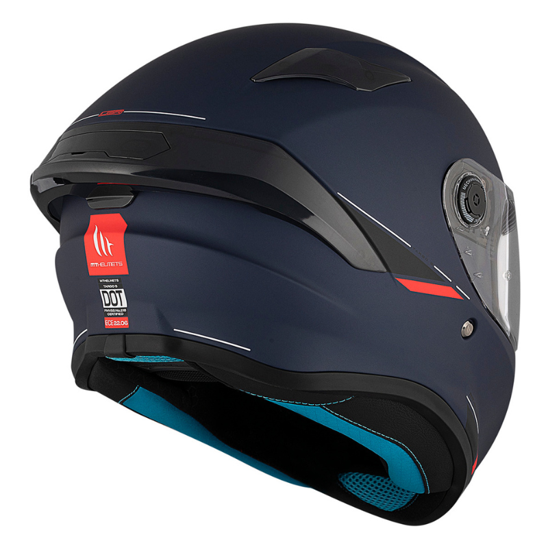 MT Targo S Solid A7 Matte Helmet - Blue