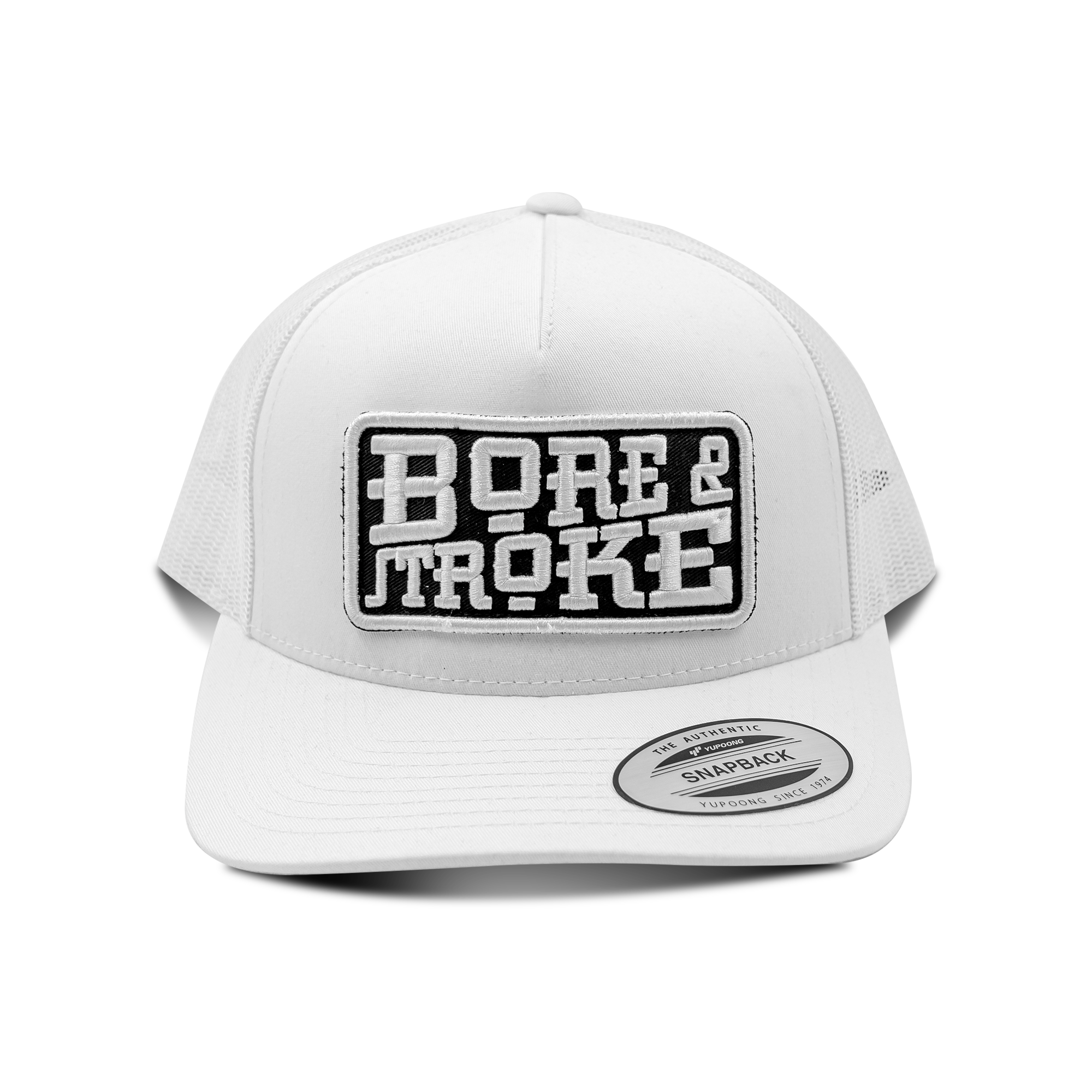 Bore & Stroke Trucker Caps - White