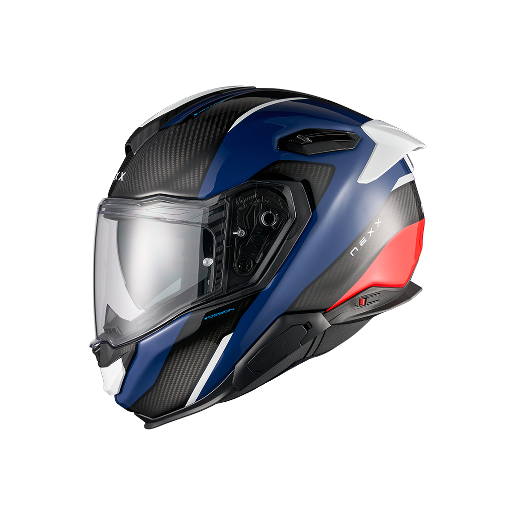 Nexx Helmet - X.TR - Rush Carbon - Blue Red