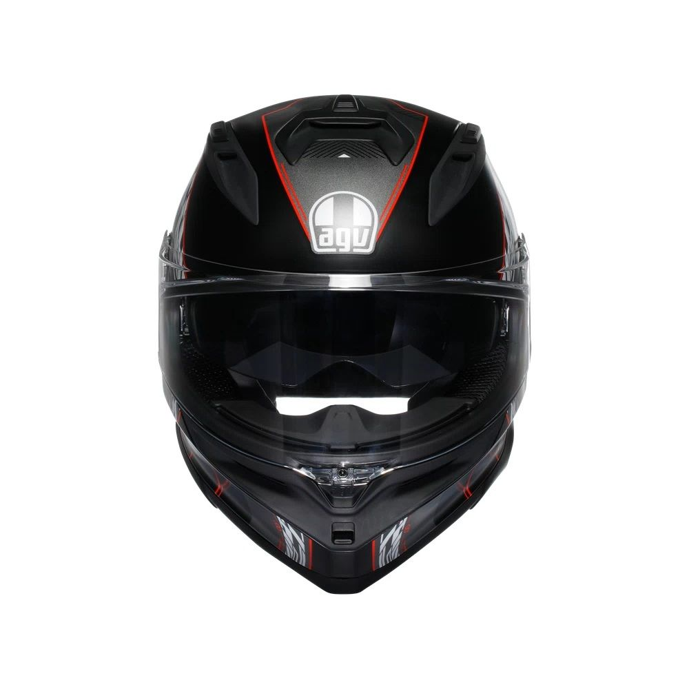 AGV Helmet - K7 - Khyber Matt - Black Red