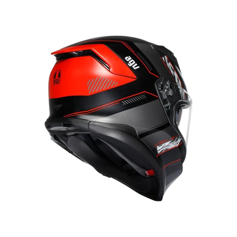 AGV Helmet - K7 - Khyber Matt - Black Red