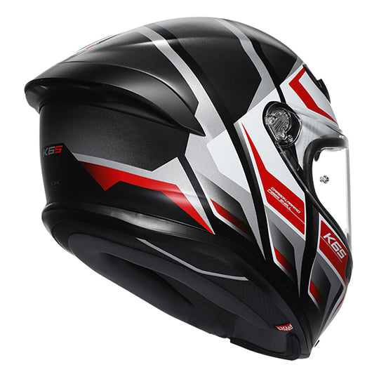 AGV K6-S Karve Matte Helmet - Black White Red