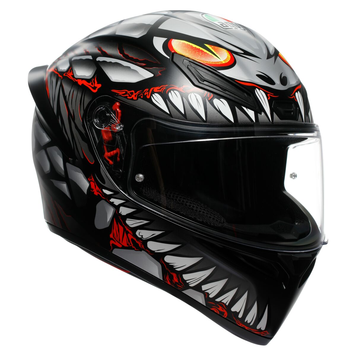 AGV K1-S Lyzard Helmet - Black Gray Red
