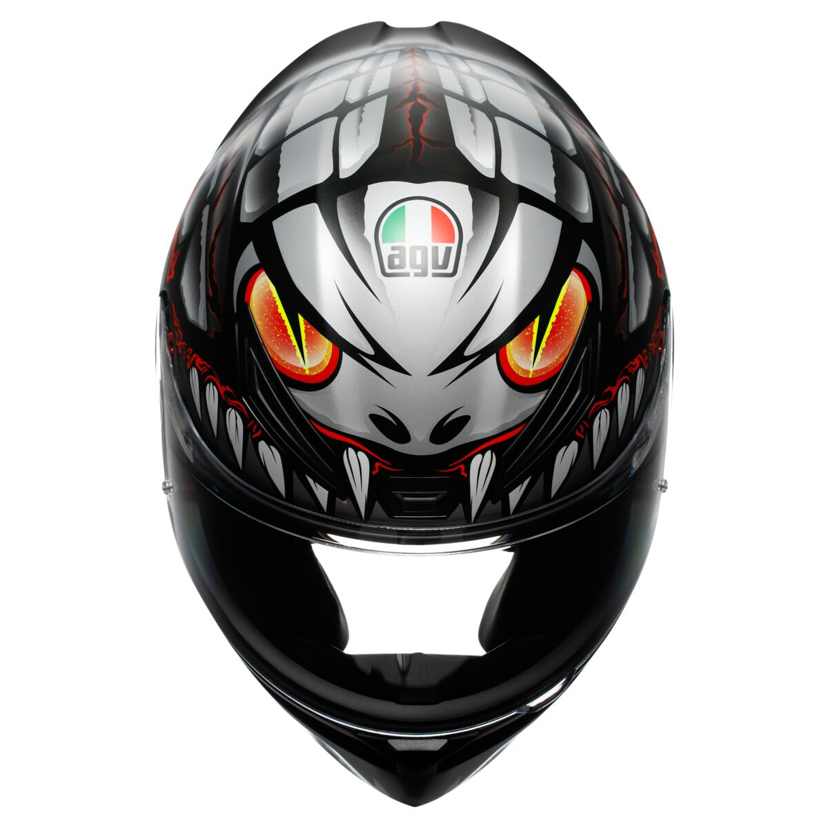 AGV K1-S Lyzard Helmet - Black Gray Red