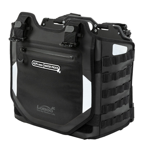 Loboo Alps Inflatable Motorcycle Side Bags with Rack Plates