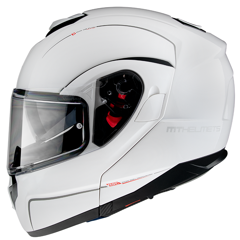 MT Atom SV Gloss Helmet - Pearl White