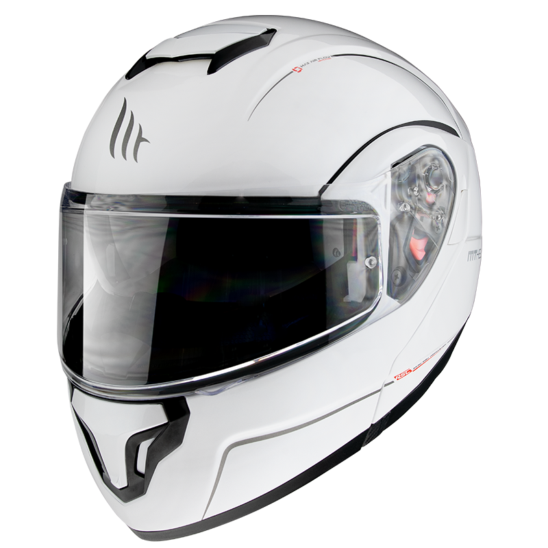 MT Atom SV Gloss Helmet - Pearl White