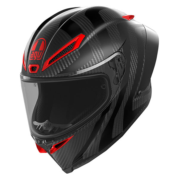 AGV Pista GP RR Interpido Matte Carbon Helmet - Black Red