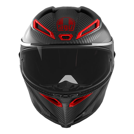 AGV Pista GP RR Interpido Matte Carbon Helmet - Black Red