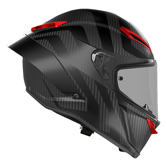 AGV Pista GP RR Interpido Matte Carbon Helmet - Black Red