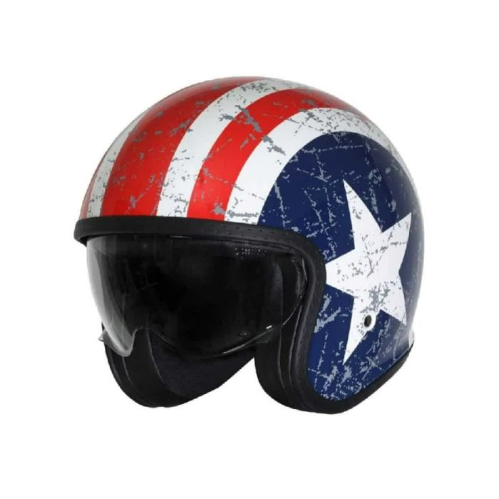 Origine Helmet - Spirit - Rebel Star - Red Blue