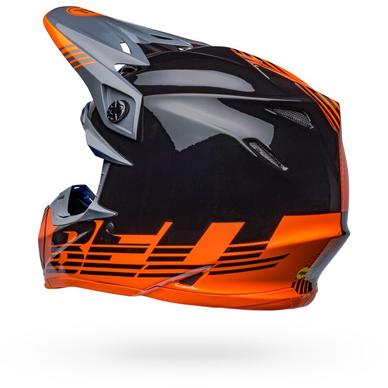 Bell Moto-9 MIPS Louver Helmet - Black Orange