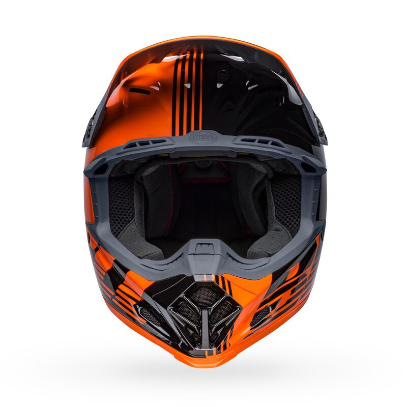 Bell Moto-9 MIPS Louver Helmet - Black Orange