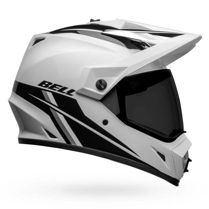 Bell MX-9 Adventure MIPS Alpine Gloss Helmet - White Black