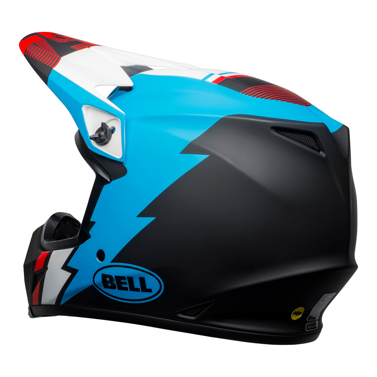 Bell MX-9 MIPS Strike Helmet - Black Blue White