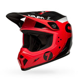 Bell MX-9 MIPS Seven Phaser Gloss Helmet - Red Black
