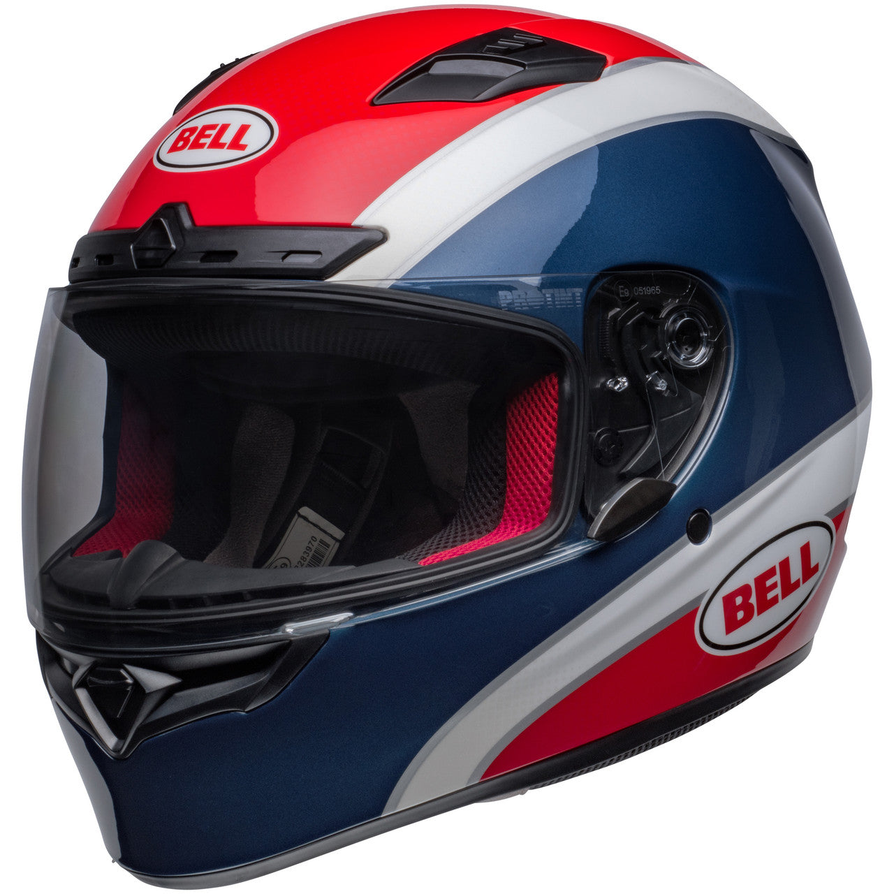 Bell Qualifier DLX MIPS Classic Gloss Helmet - Navy Red