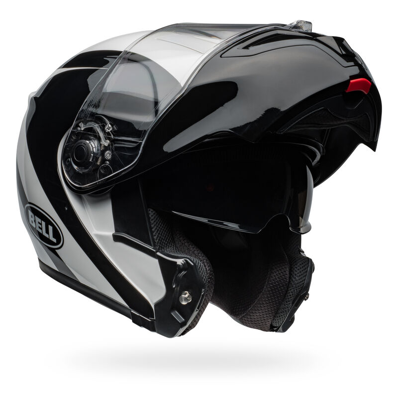 Bell SRT Modular Velo Gloss Helmet - White Black