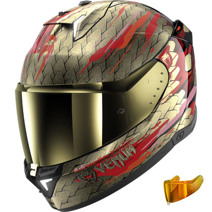 Shark Skwal i3 VENUM Helmet (KRQ) - Black Red Gold