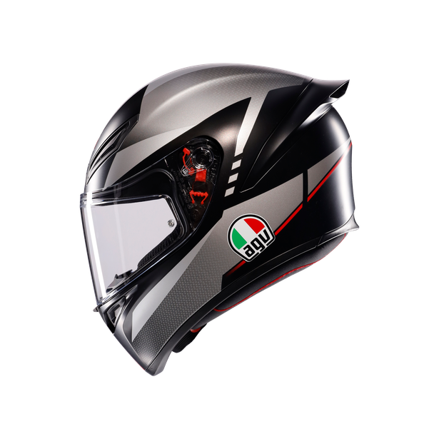 AGV K1-S Lap Matt Helmet - Black Grey Red