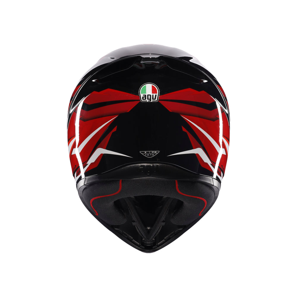 AGV K1-S Lion - Black Red White Helmet