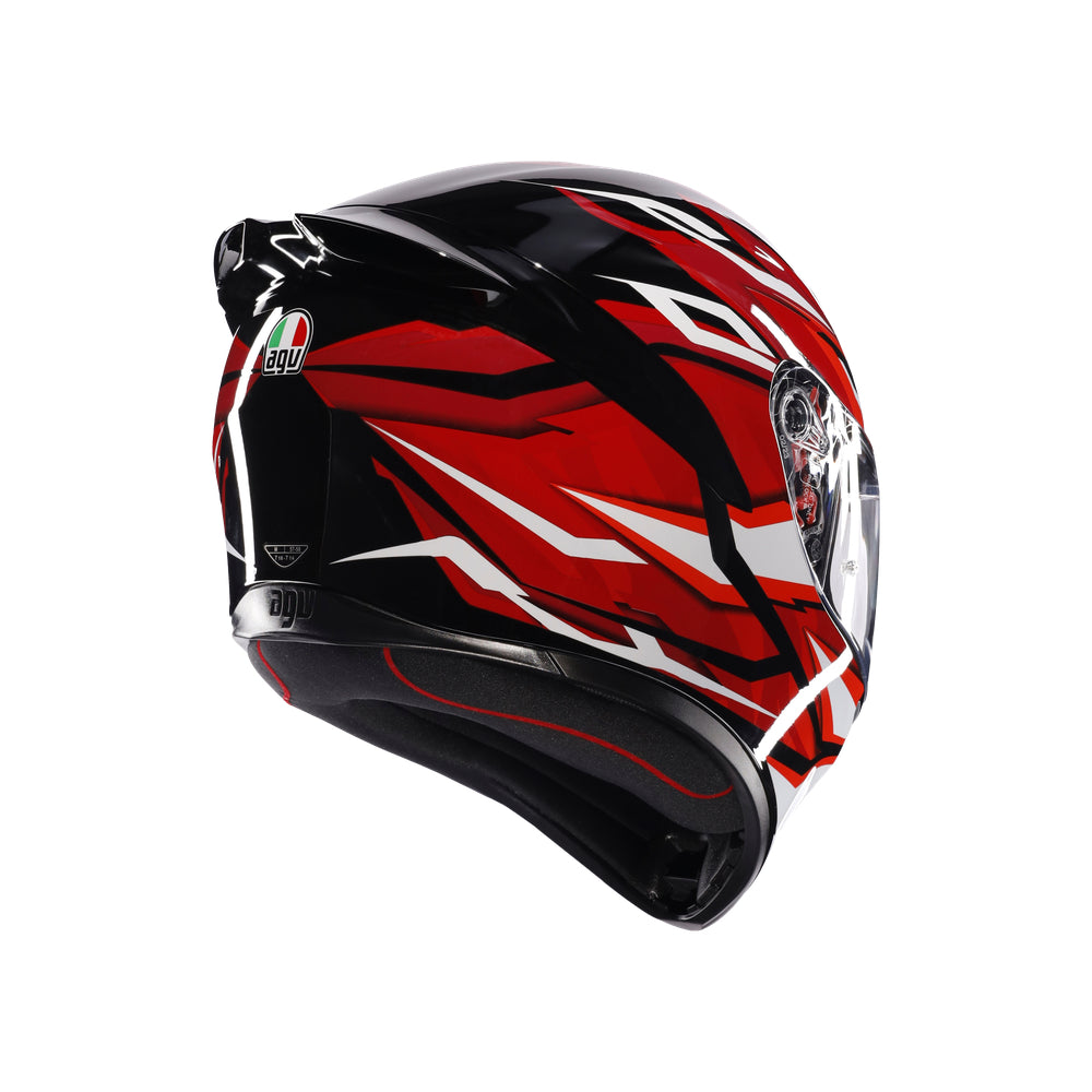 AGV K1-S Lion - Black Red White Helmet