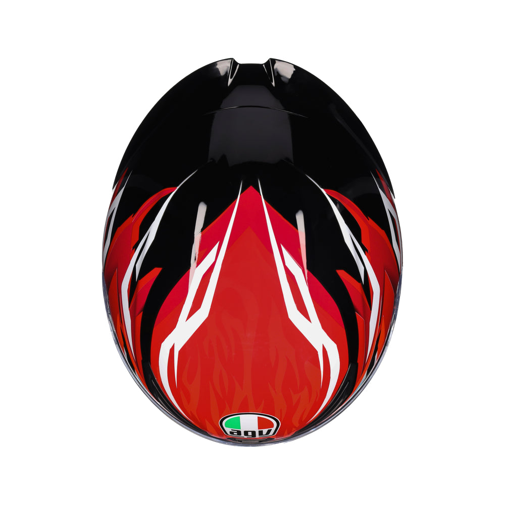 AGV K1-S Lion - Black Red White Helmet