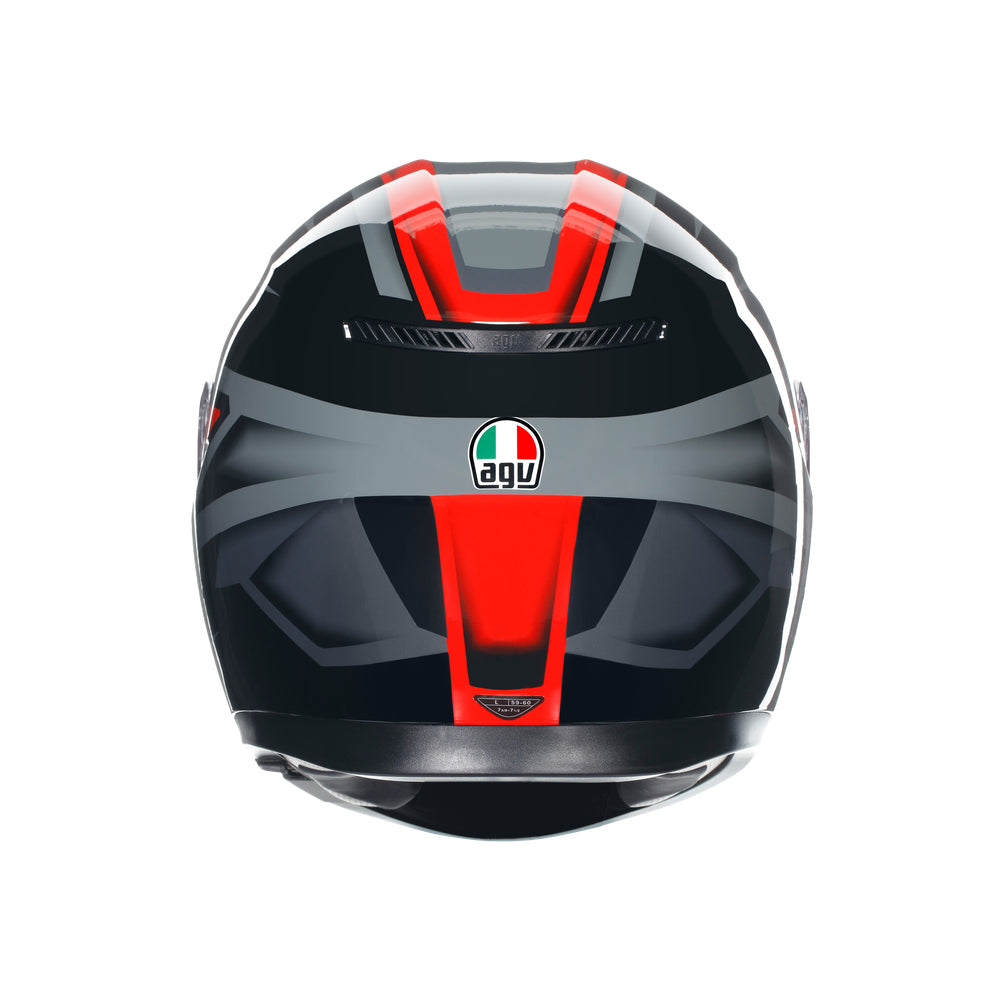 AGV K3 Compound Helmet - Black Red