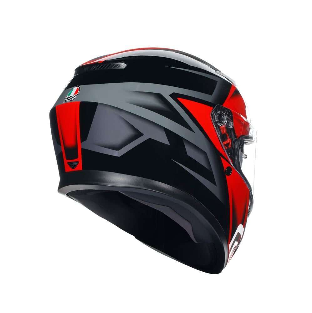 AGV K3 Compound Helmet - Black Red