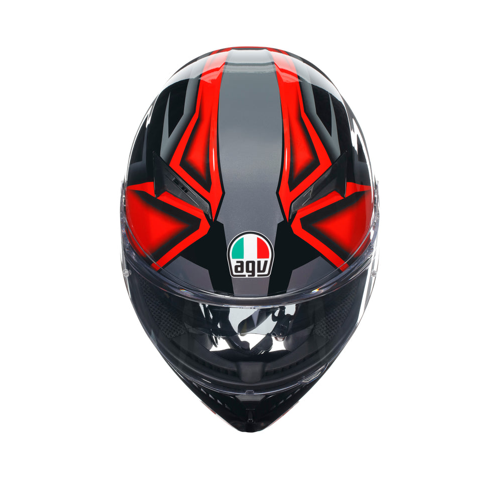 AGV K3 Compound Helmet - Black Red