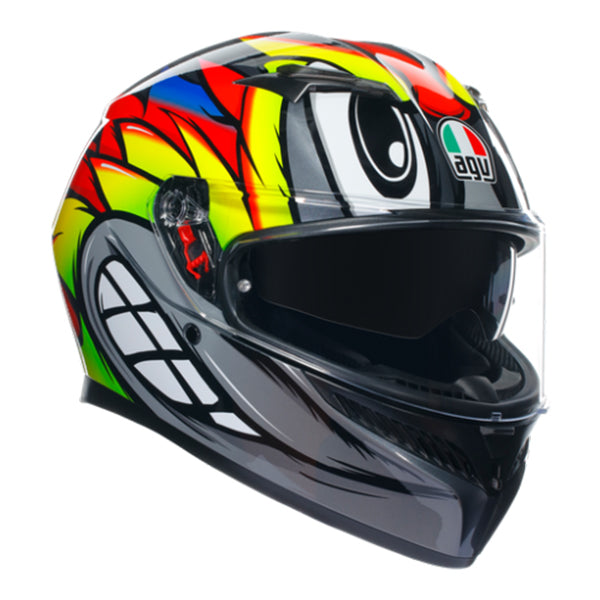 AGV K3 Birdy 2.0 Helmet - Grey Yellow Red