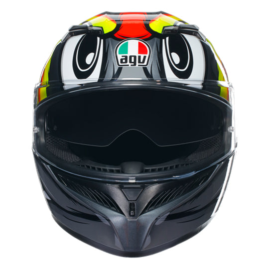 AGV K3 Birdy 2.0 Helmet - Grey Yellow Red