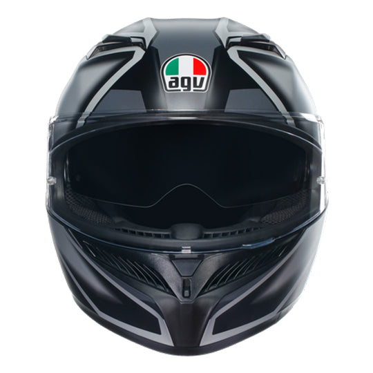 AGV K3 Compound Matt Helmet - Black Grey