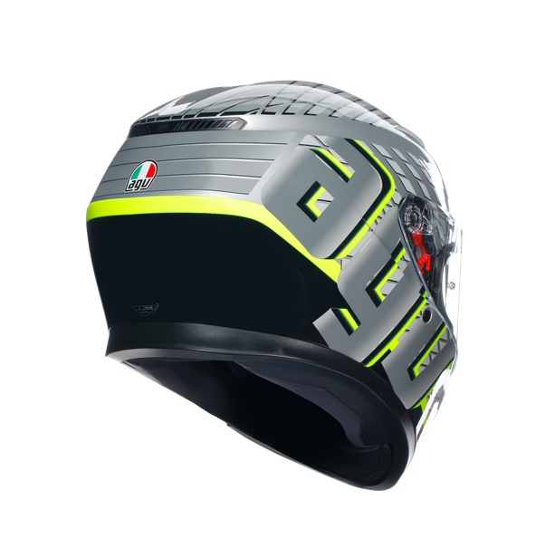 AGV K3 Fortify Helmet - Gray Black Yellow