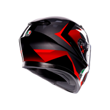 AGV K3 Striga Helmet - Black/Red/Grey