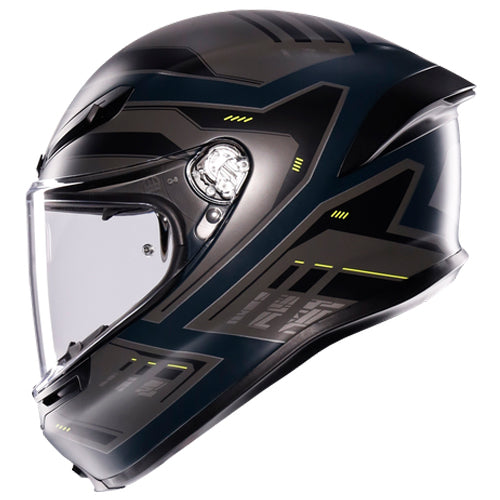 AGV K6-S Enhance Matte Helmet - Gray Yellow Fluo