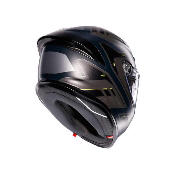 AGV K6-S Enhance Matte Helmet - Gray Yellow Fluo