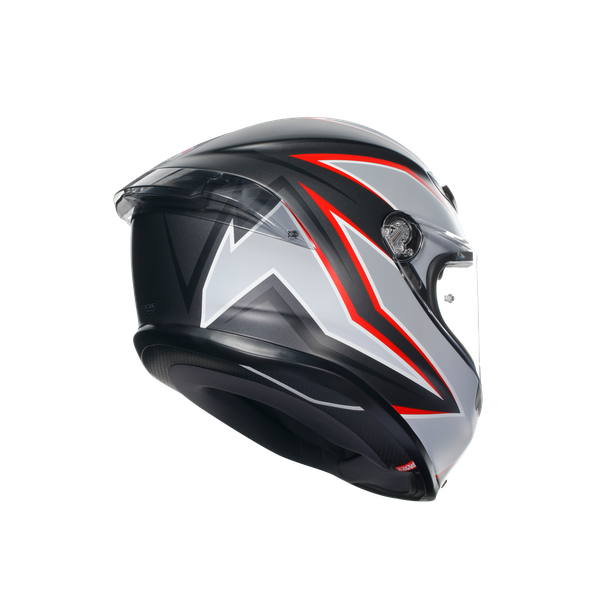 AGV K6-S Flash Helmet - Black Gray Red