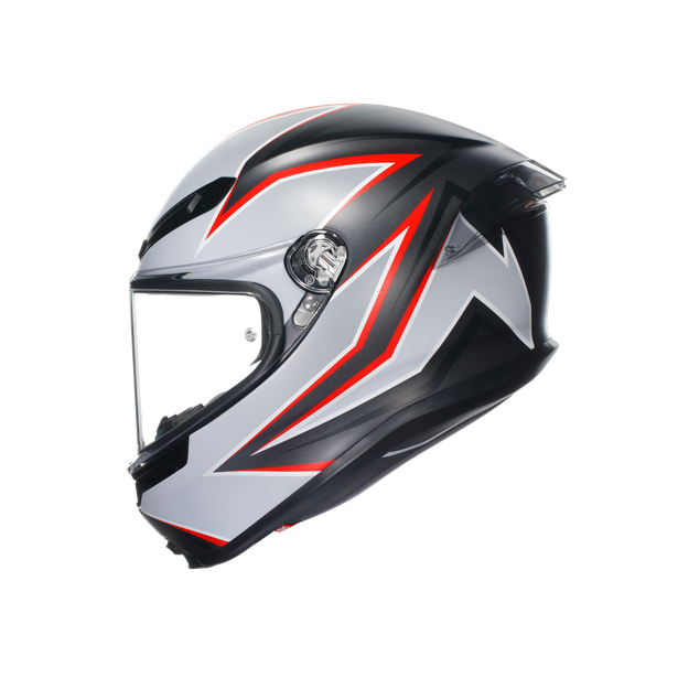 AGV K6-S Flash Helmet - Black Gray Red