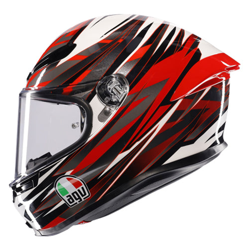 AGV K6-S Reeval Helmet - White Red Grey